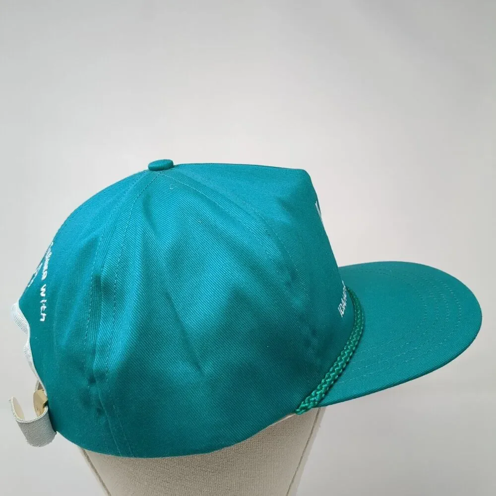 Idaho Is ABS Country Slideback Hat Green One Size Adjustable Embroidered Rope